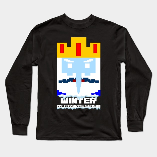 Winter, My favorite season. Ice King Long Sleeve T-Shirt by Beautiful Designs Collection